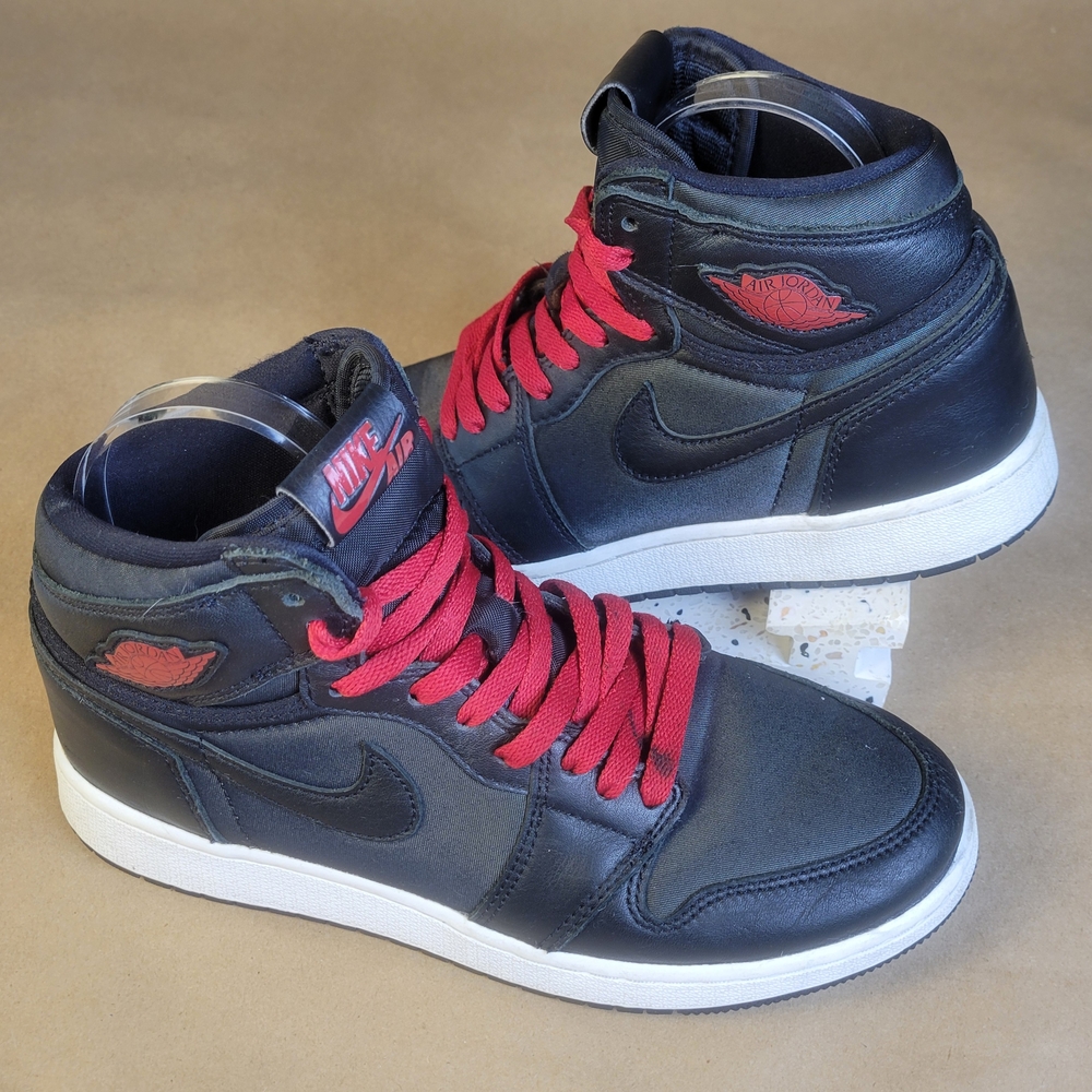 Nike Air Jordan 1 Retro Hi OG BG 'Black Gym Red' Youth Size 7Y/W8.5